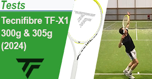Raquettes de tennis Tecnifibre TF-X1 300 et 305 2024