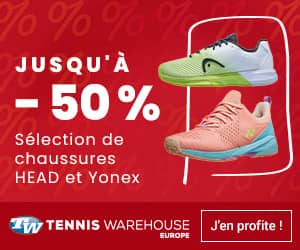 Promo chaussures tennis Head et Yonex
