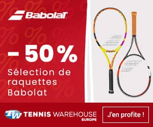 Promo raquettes tennis Babolat 50%
